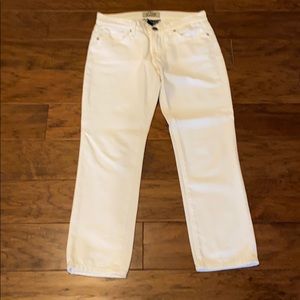 Lucky stretch white crop denim jeans pants size 27 or 4.